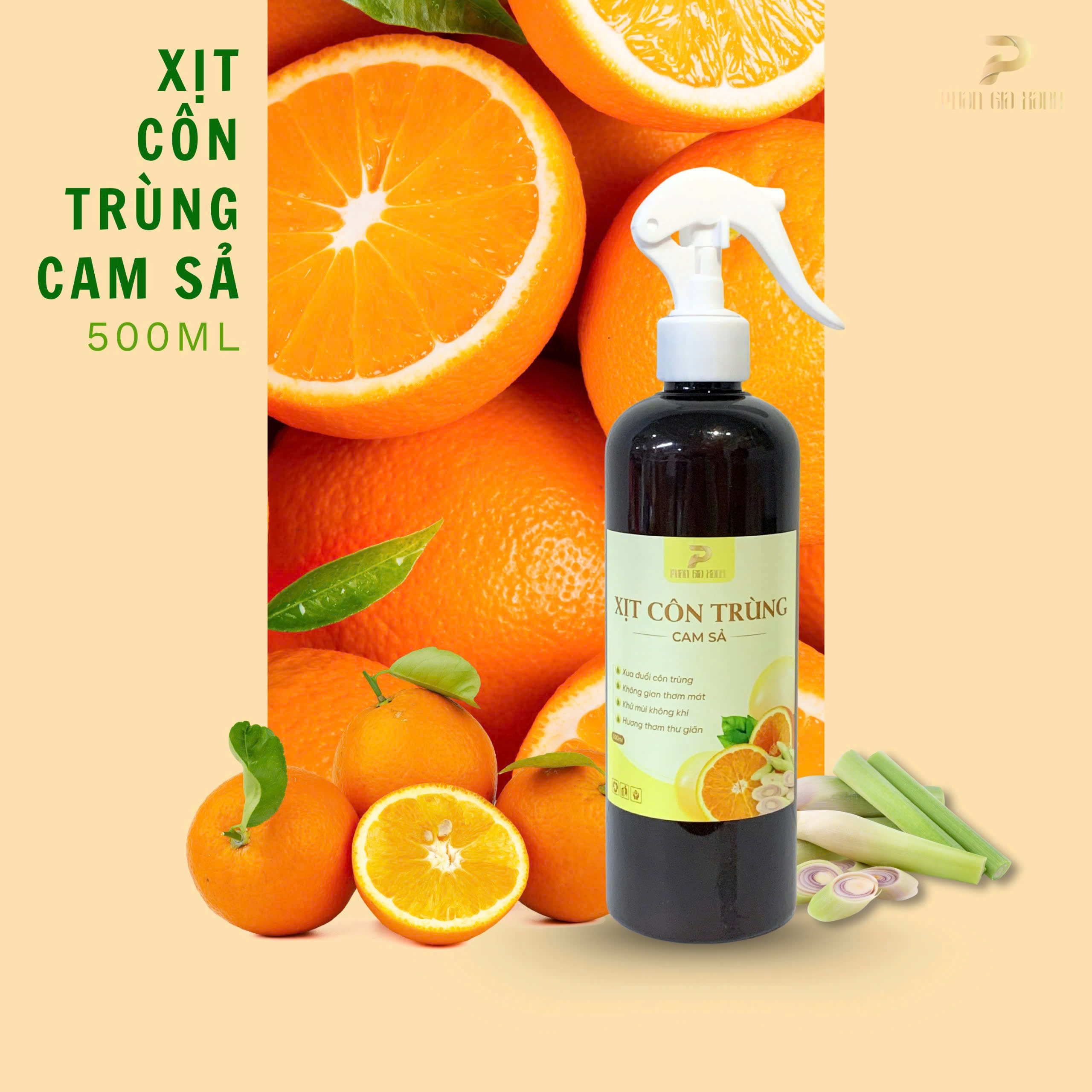 Xịt côn trùng cam sả PGX1 Xịt côn trùng cam sả PGX