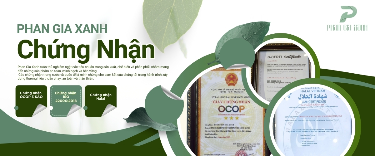 Chứng nhận Phan Gia Xanh