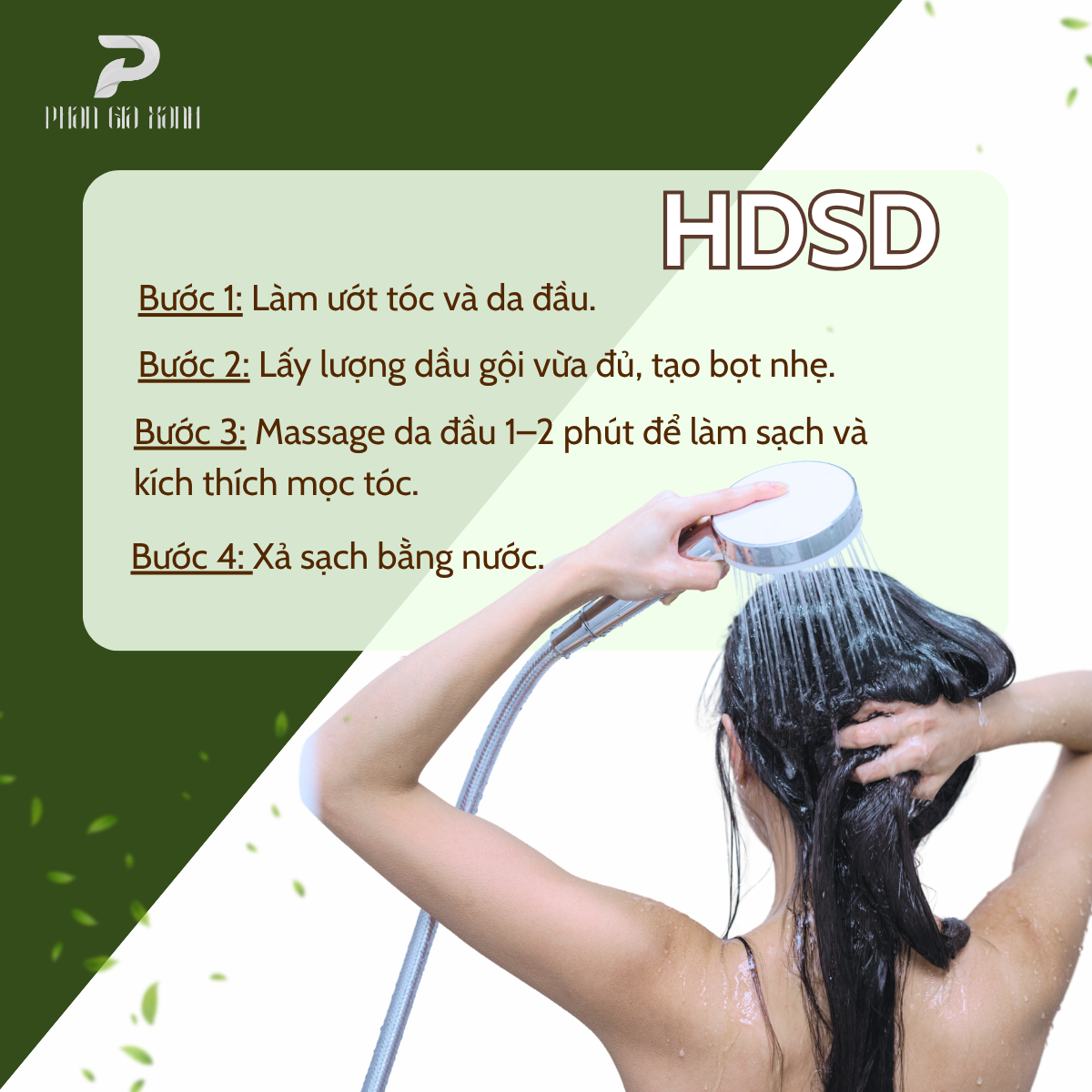 Dầu gội thảo mộc thuần chay PGX 300ml Dầu gội thảo mộc thuần chay PGX 300ml