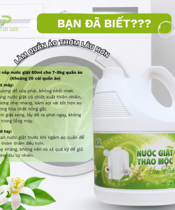 Nước giặt thảo mộc tinh chất hoa bưởi 3,8 lít