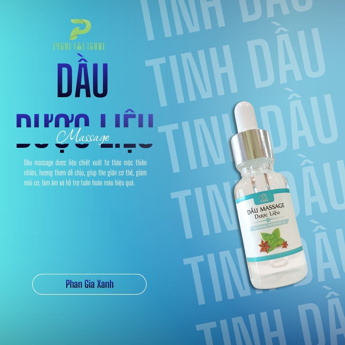 Tinh dầu Massage dược liệu PGX 20ml Tinh dầu Massage dược liệu PGX 20ml