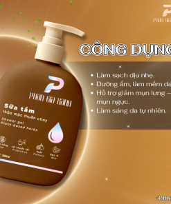 Sữa tắm thảo mộc thuần chay PGX 300ml