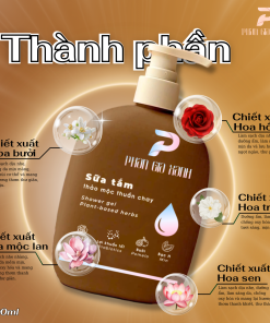 Sữa tắm thảo mộc thuần chay PGX 300ml
